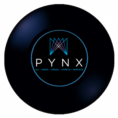 Pynx DJ Services Logo Record